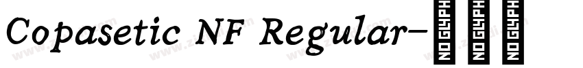 Copasetic NF Regular字体转换
